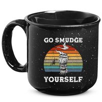 Go Smudge Yourself Smudging Feather Funny Sage Bundle 15oz Campfire Ceramic Mug