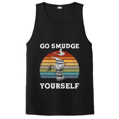 Go Smudge Yourself Smudging Feather Funny Sage Bundle PosiCharge Competitor Tank