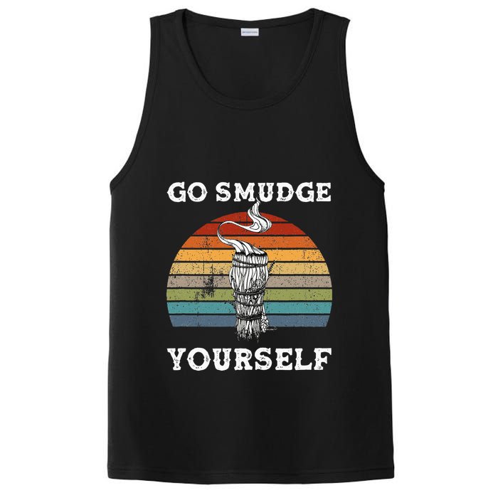 Go Smudge Yourself Smudging Feather Funny Sage Bundle PosiCharge Competitor Tank