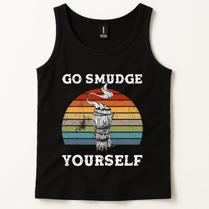 Go Smudge Yourself Smudging Feather Funny Sage Bundle Tank Top