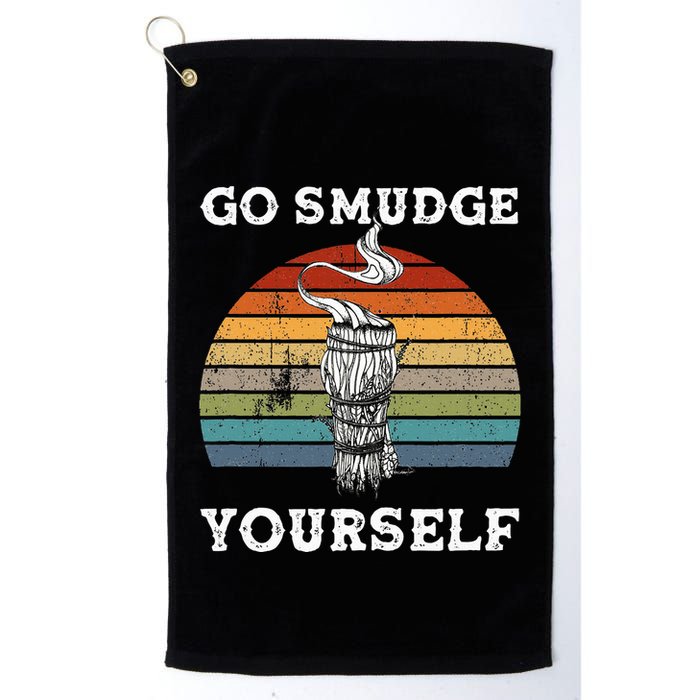Go Smudge Yourself Smudging Feather Funny Sage Bundle Golf Towel