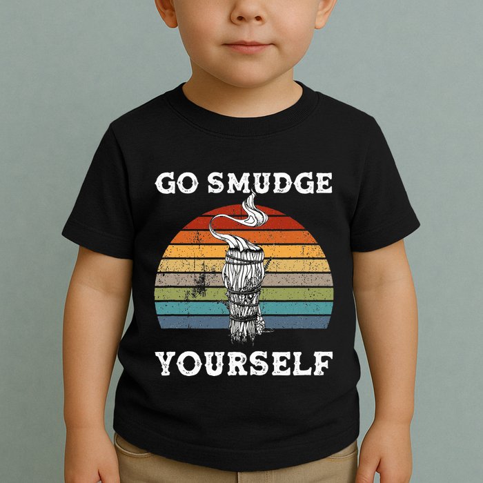 Go Smudge Yourself Smudging Feather Funny Sage Bundle Toddler T-Shirt