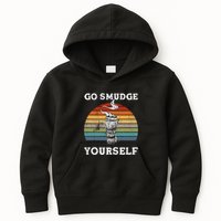 Go Smudge Yourself Smudging Feather Funny Sage Bundle Kids Hoodie