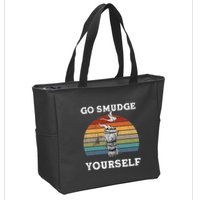 Go Smudge Yourself Smudging Feather Funny Sage Bundle Zip Tote Bag