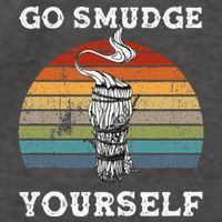 Go Smudge Yourself Smudging Feather Funny Sage Bundle Vector Backpack