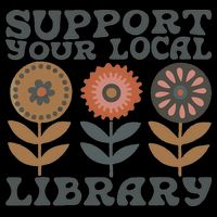 Groovy Support Your Local Library Book Reader Lover Bookworm Cooling Performance Crew T-Shirt