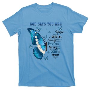 God Says You Are Unique Psalm 129 13 Special Ephesiams 2 10 Great Gift T-Shirt