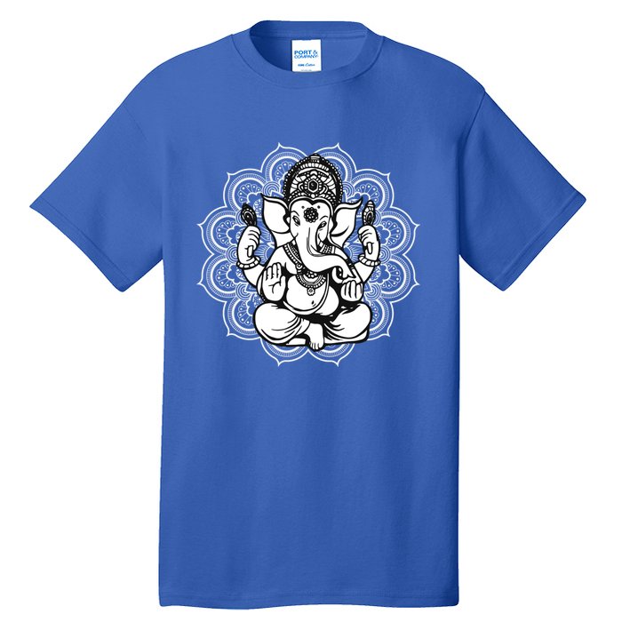 Ganesh Symbol Yoga Hindu Meditation Lover Gift Tall T-Shirt