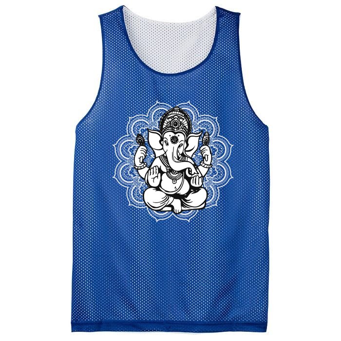 Ganesh Symbol Yoga Hindu Meditation Lover Gift Mesh Reversible Basketball Jersey Tank