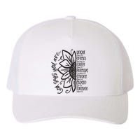 God Says You Are Sunflower Leopard Christian Believers God Yupoong Adult 5-Panel Trucker Hat