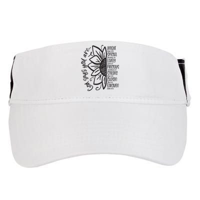 God Says You Are Sunflower Leopard Christian Believers God Adult Drive Performance Visor