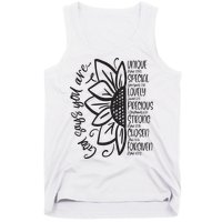 God Says You Are Sunflower Leopard Christian Believers God Tank Top