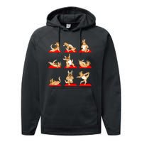 German Shepherd Yoga Performance Fleece Hoodie