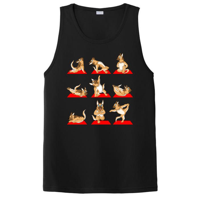 German Shepherd Yoga PosiCharge Competitor Tank