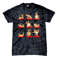 German Shepherd Yoga Tie-Dye T-Shirt