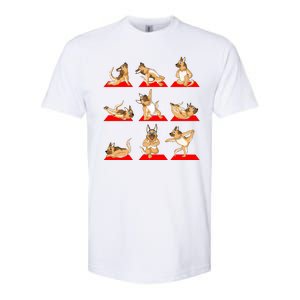 German Shepherd Yoga Softstyle CVC T-Shirt