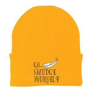 Go Smudge Yours Incense And Smudging Feather Meaningful Gift Knit Cap Winter Beanie