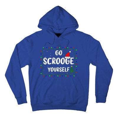 Go Scrooge Yourself Funny Naughty Holiday Xmas Christmas Hoodie