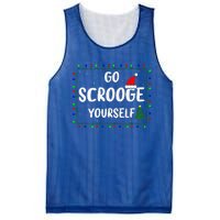 Go Scrooge Yourself Funny Naughty Holiday Xmas Christmas Mesh Reversible Basketball Jersey Tank