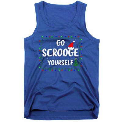 Go Scrooge Yourself Funny Naughty Holiday Xmas Christmas Tank Top