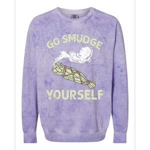 Go Smudge Yourself Native American Colorblast Crewneck Sweatshirt