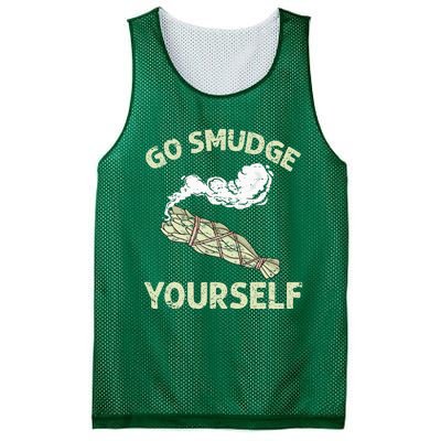 Go Smudge Yourself Native American Funny Smudging Feather Mesh Reversible Basketball Jersey Tank