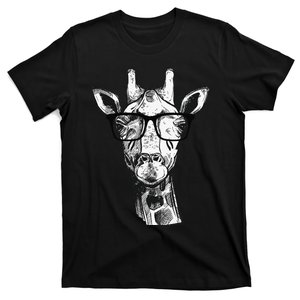 Giraffe Sunglasses Zoo Animal Lovers Safari Giraffes T-Shirt