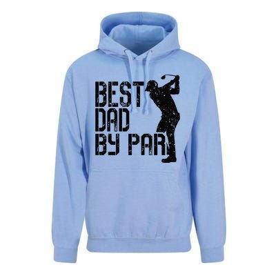 Best Dad By Par Golf Fathers Day Unisex Surf Hoodie