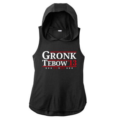 Gronk Tebow 13 Slay And Pray Ladies PosiCharge Tri-Blend Wicking Draft Hoodie Tank