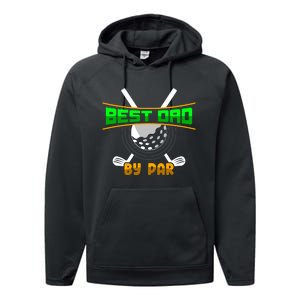 Best Dad By Par Performance Fleece Hoodie