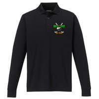 Best Dad By Par Performance Long Sleeve Polo