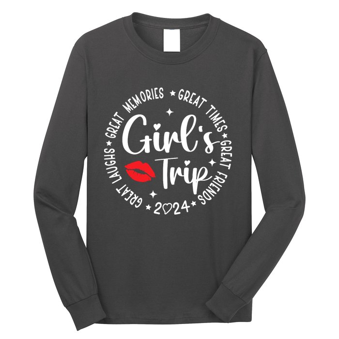 Girl Trip 2024 Weekend Vacation Matching Group Long Sleeve Shirt