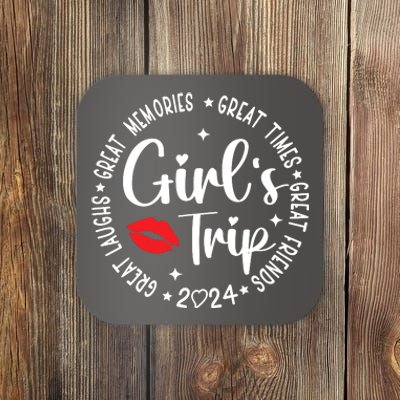 Girl Trip 2024 Weekend Vacation Matching Group Coaster