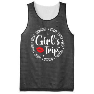 Girl Trip 2024 Weekend Vacation Matching Group Mesh Reversible Basketball Jersey Tank