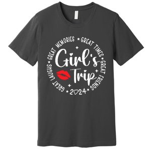 Girl Trip 2024 Weekend Vacation Matching Group Premium T-Shirt