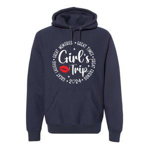 Girl Trip 2024 Weekend Vacation Matching Group Premium Hoodie