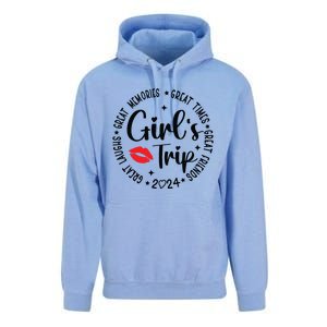 Girl Trip 2024 Weekend Vacation Matching Group Unisex Surf Hoodie