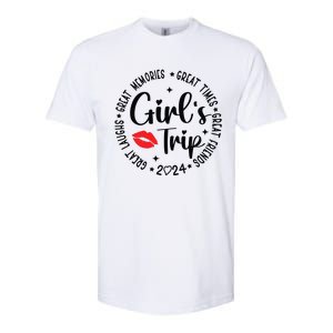 Girl Trip 2024 Weekend Vacation Matching Group Softstyle CVC T-Shirt