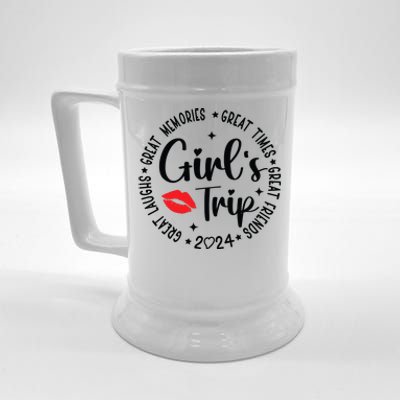 Girl Trip 2024 Weekend Vacation Matching Group Beer Stein