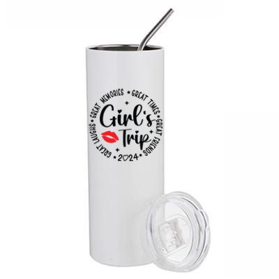 Girl Trip 2024 Weekend Vacation Matching Group Stainless Steel Tumbler