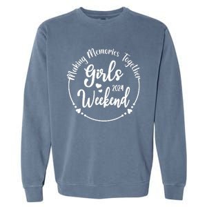 Girl Trip 2024 Cute Girl Weekend 2024 Garment-Dyed Sweatshirt