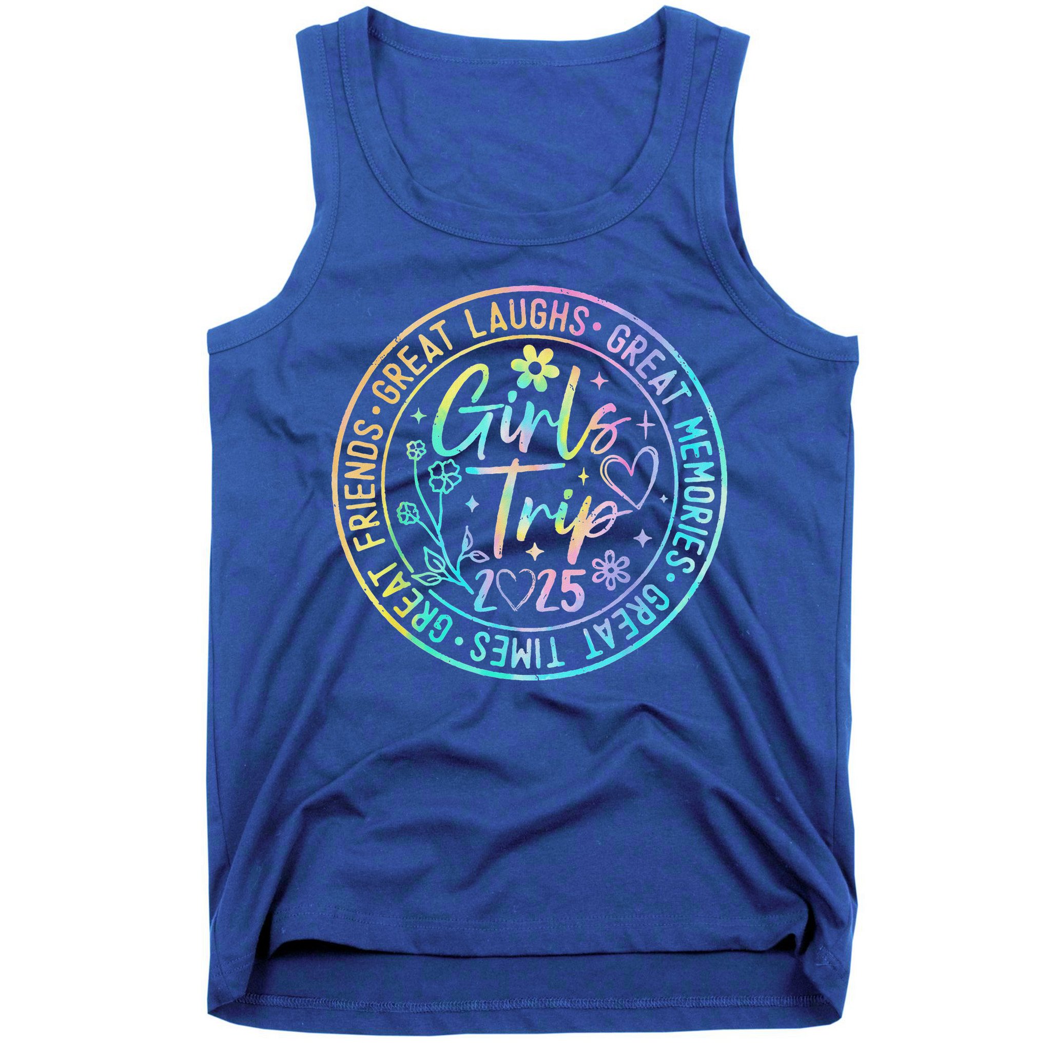 Girl Trip 2025 Friends Weekend Sisters Vacation Matching Tank Top