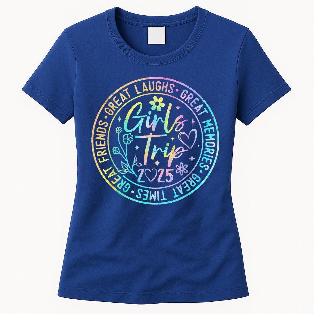 Girl Trip 2025 Friends Weekend Sisters Vacation Matching Womens T-Shirt