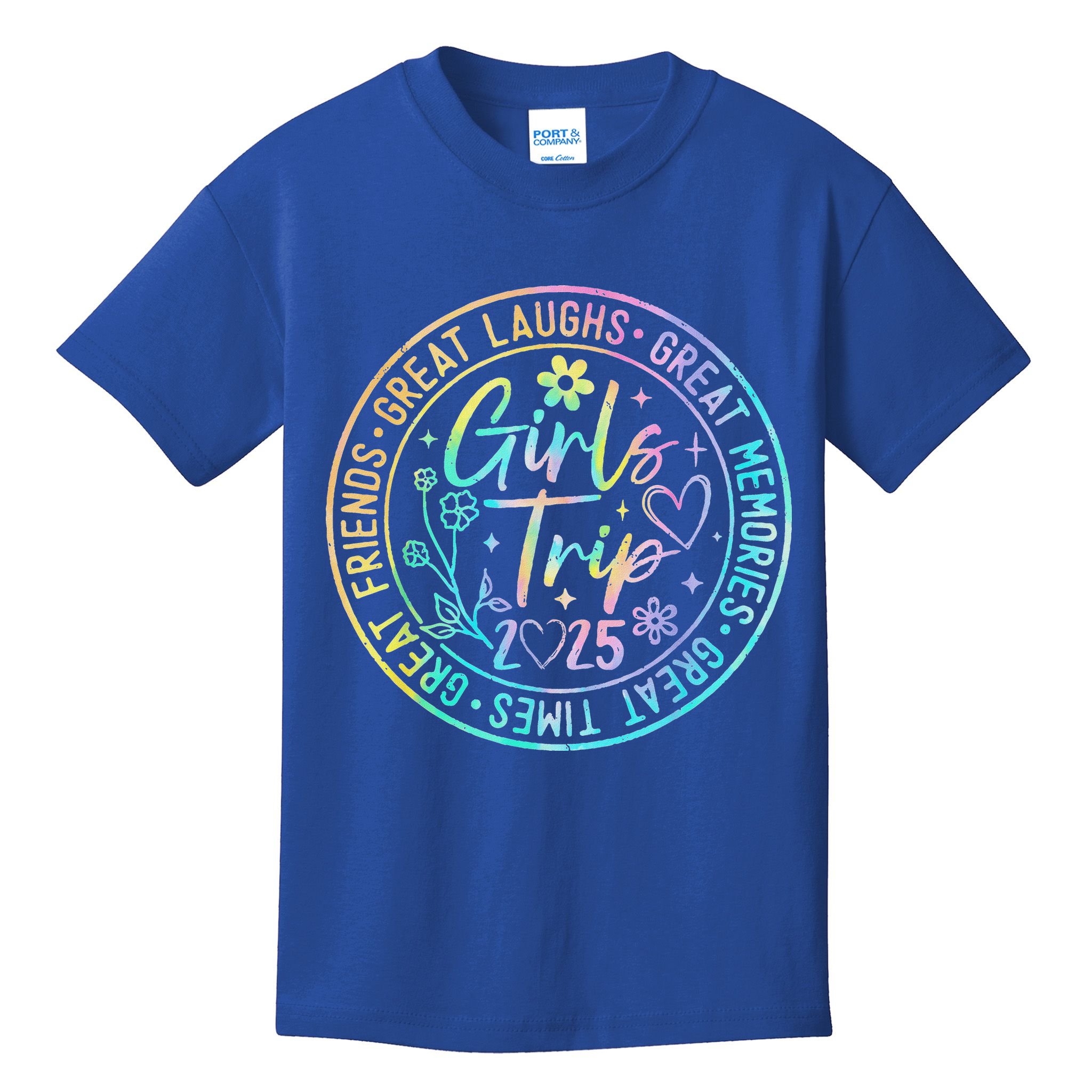 Girl Trip 2025 Friends Weekend Sisters Vacation Matching Kids T-Shirt
