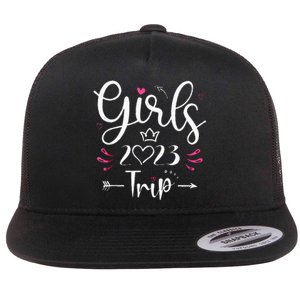 Girls Trip 23 Weekend Summer 23 Vacation Flat Bill Trucker Hat