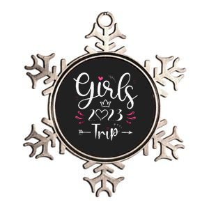 Girls Trip 23 Weekend Summer 23 Vacation Metallic Star Ornament