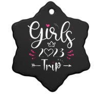 Girls Trip 23 Weekend Summer 23 Vacation Ceramic Star Ornament