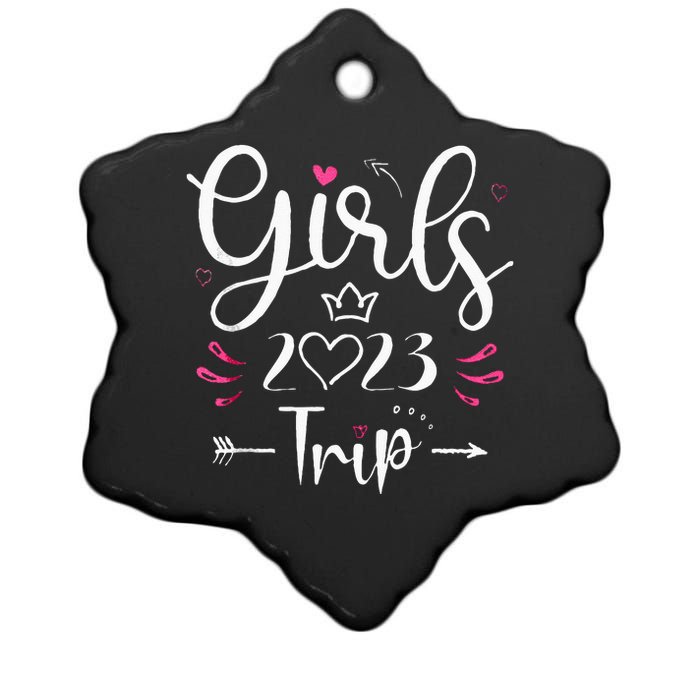 Girls Trip 23 Weekend Summer 23 Vacation Ceramic Star Ornament