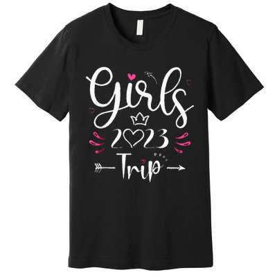 Girls Trip 23 Weekend Summer 23 Vacation Premium T-Shirt