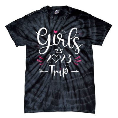 Girls Trip 23 Weekend Summer 23 Vacation Tie-Dye T-Shirt